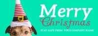 Dog Merry Christmas Facebook Bann template