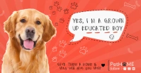 Dog Pets Banner ภาพที่แชร์บน Facebook template
