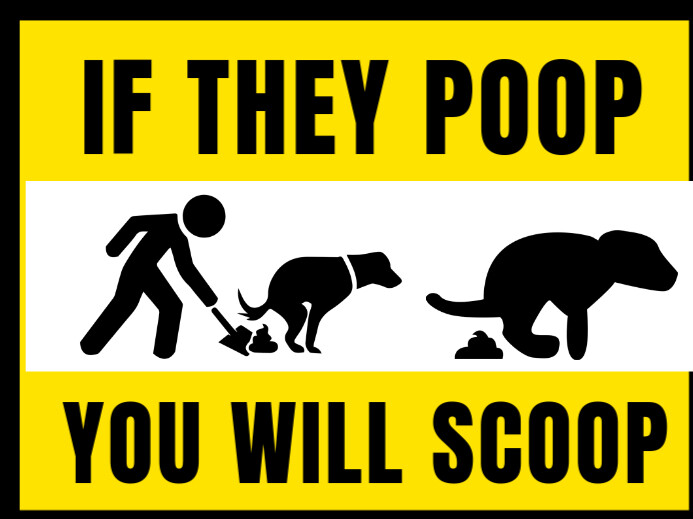 dog poop yard sign Template | PosterMyWall