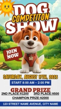 Dog Show Competition Instagram Reel template