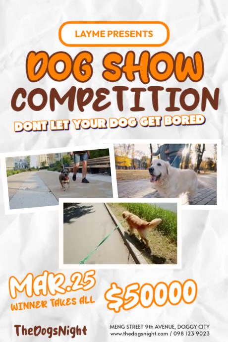 Dog Show Competition Template | PosterMyWall
