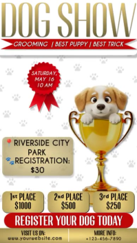 Biały Dog Show Instagram Story Template