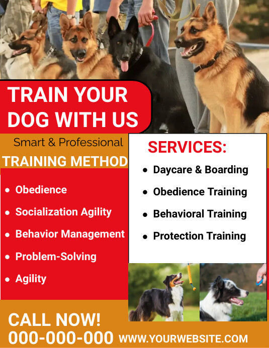 Dog training flyer Template PosterMyWall