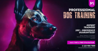 Professional Dog Training Facebook Shared Image template