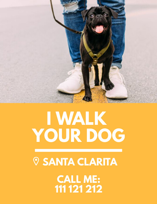 Dog Walker Flyer Template PosterMyWall