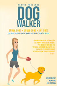 320 Dog Walker Customizable Design Templates Postermywall