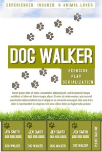 320 Dog Walker Customizable Design Templates Postermywall