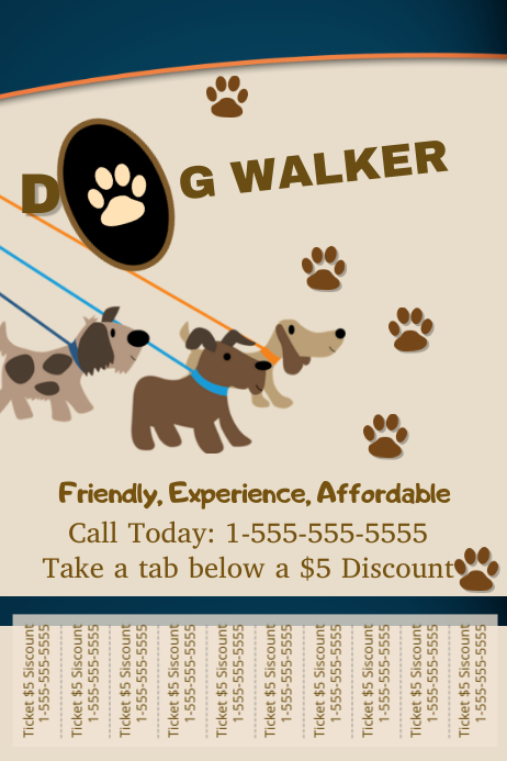 Dog Walker Template PosterMyWall