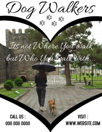 DOG WALKERS AD FLYER TEMPLATE