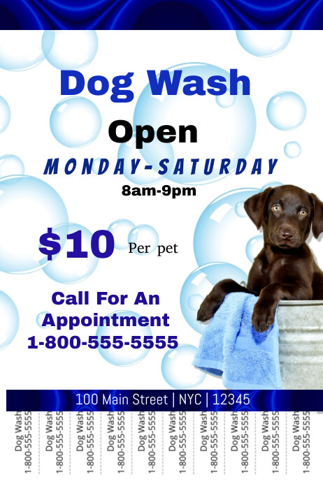 Dog Wash Template PosterMyWall