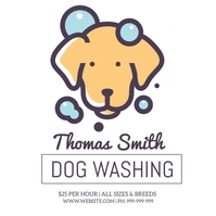 Dog Washing Poster Template | PosterMyWall