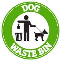 Dog Waste Bin Sign Instagram 帖子 template