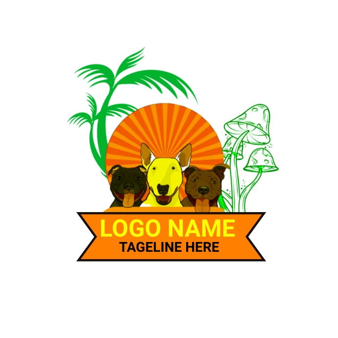 dogs logo template