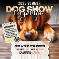 Dogshow Competetion Instagram-bericht template