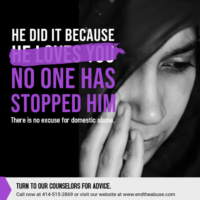 Domestic Abuse Quote Image Template Postermywall Domestic Abuse Quote Image Template Postermywall