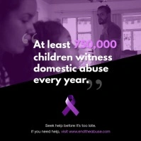 Domestic Abuse Statistics Video Vierkant (1:1) template