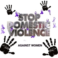 Domestic violence,stop violence, women rights Instagram-Beitrag template