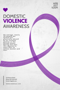 Domestic Violence Awareness event flyer Poster template