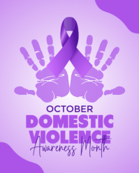 Domestic Violence Awareness Month Instagram Portrait template