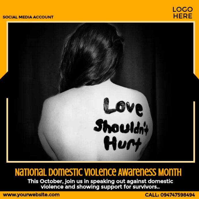 Domestic Violence Awareness Month Template | PosterMyWall