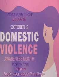 Domestic Violence Flyer Folheto (US Letter) template