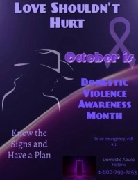Domestic Violence Flyer template