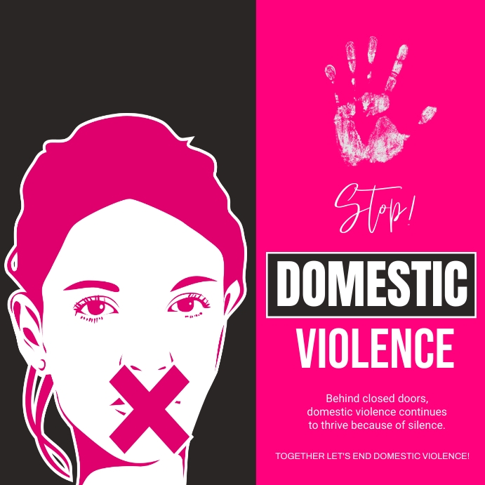 domestic violence poster Template | PosterMyWall