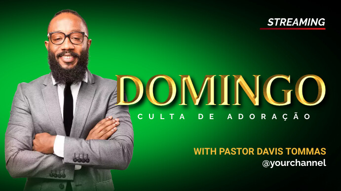 Domingo youtube thumbnail template