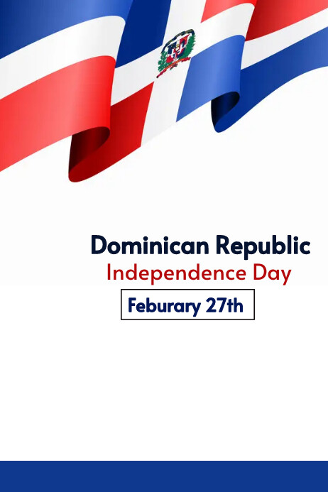 dominican republic independence day Poster template