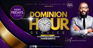 Dominion hour flyer Isithombe Esabiwe ku-Facebook template