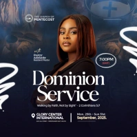 Dominion Service Church Event Square (1:1) template