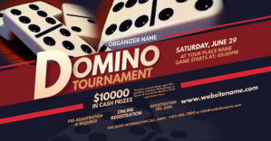 Domino Tournament Facebook Shared Image template