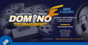 Domino Tournament Facebook Shared Image template