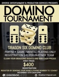 domino tournament flyer template,domino game