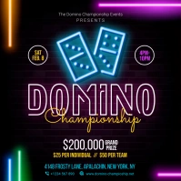 Domino Tournament Instagram Post template