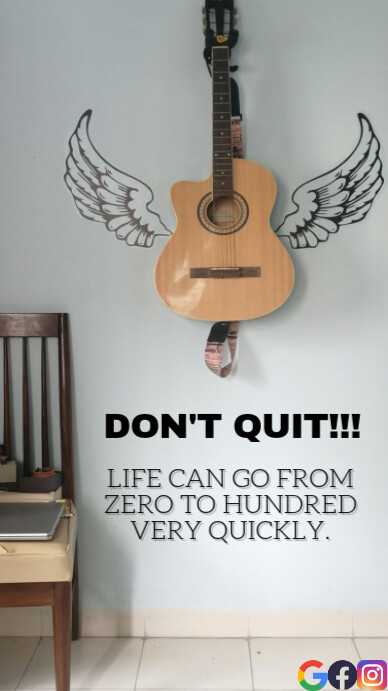 DON'T QUIT QUOTE TEMPLATE WhatsApp Status