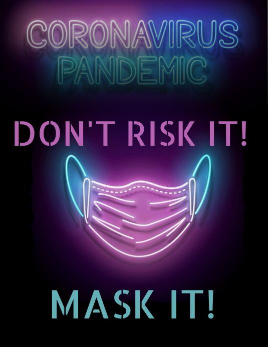 Don't Risk It! Mask It! Flyer (US Letter) template