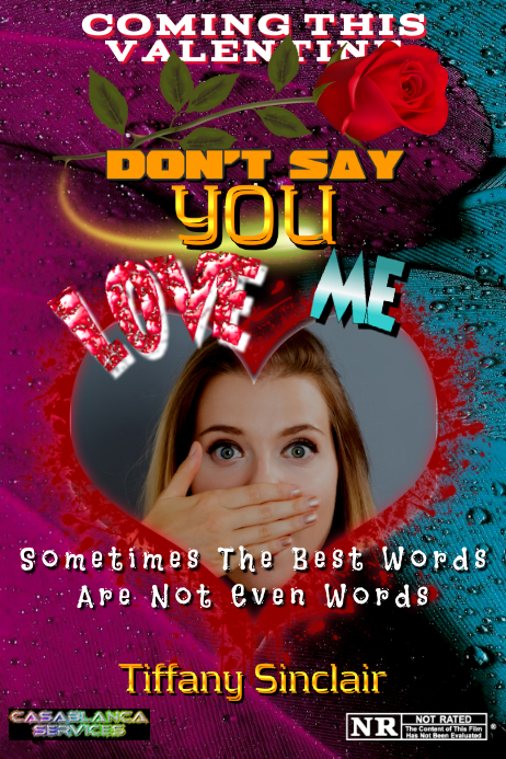 Don't Say You Love Me Poster template