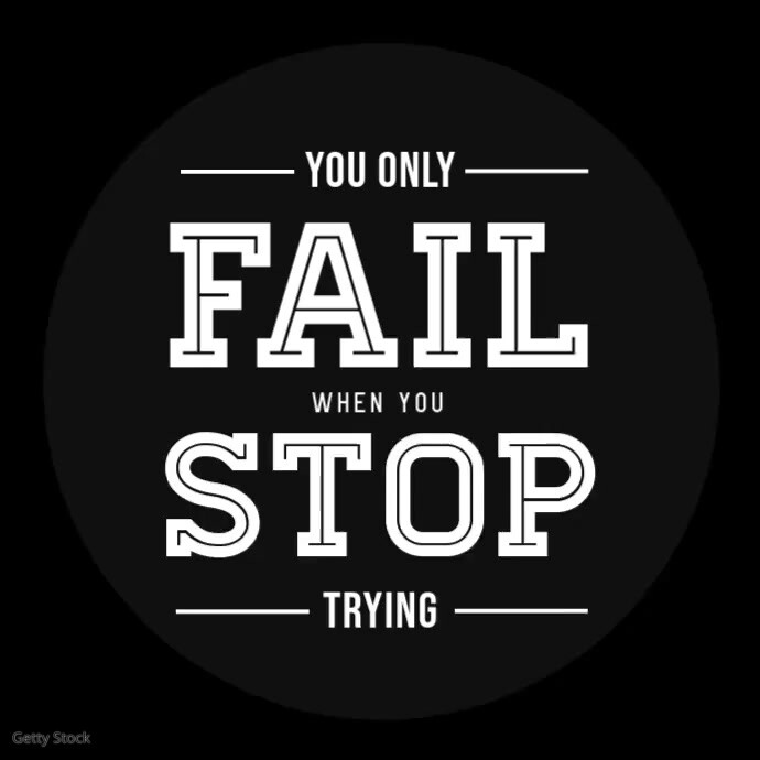 Don't Stop Success Motivational Animation Kwadrat (1:1) template