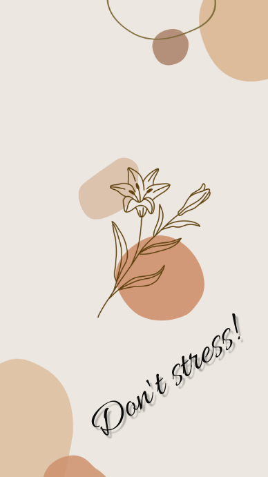 Don't stress Template | PosterMyWall