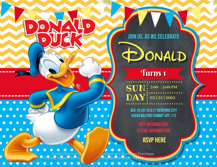 Copy of Donald Duck | PosterMyWall