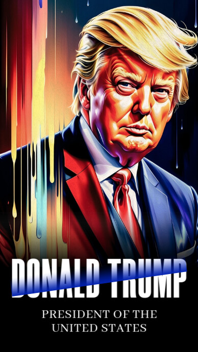donald trump Instagram-verhaal template