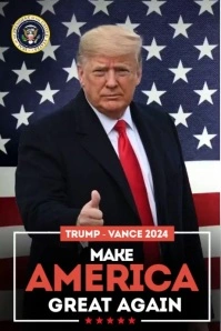 DONALD TRUMP MAGA POSTER DESIGN template
