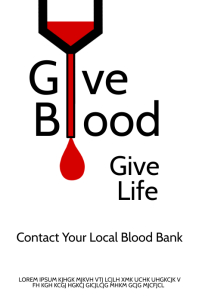 Donate Blood Poster template