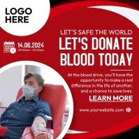Donate Blood Today Pos Instagram template