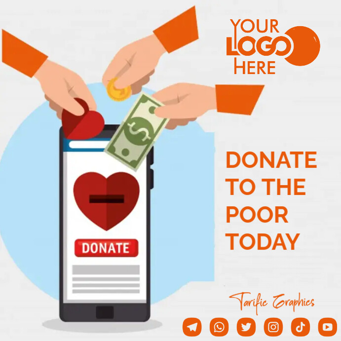 donate Instagram Post template