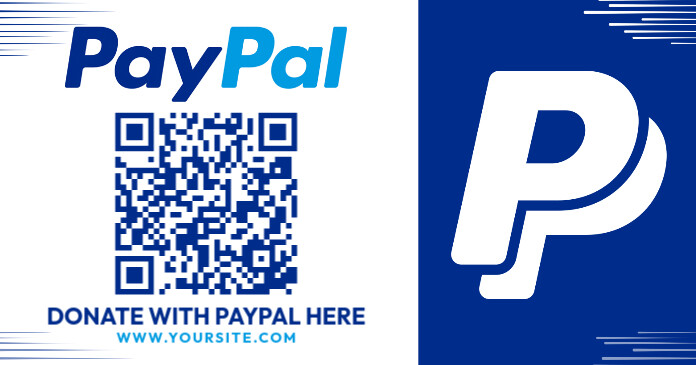 Donate with Paypal Facebook Shared Image template