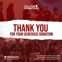 Donation Appriceation Flyers Instagram Post template