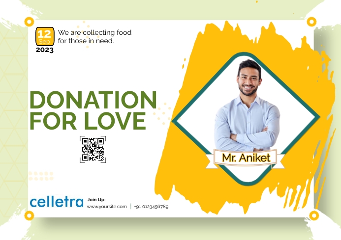 Donate Design Donation Template | PosterMyWall