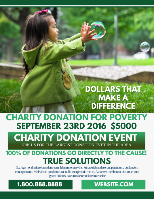 Donation Template PosterMyWall
